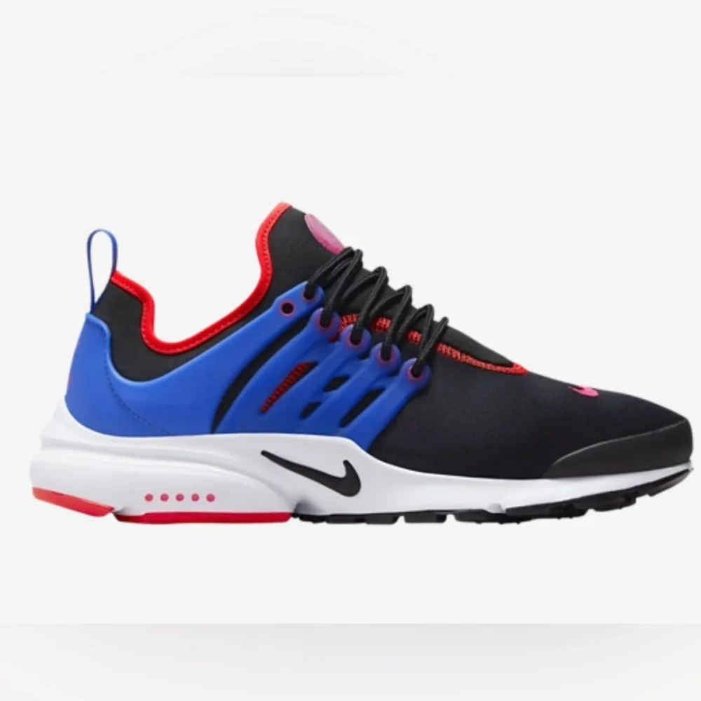 Nike Air Presto Sneaker Shoes Black Hyper Pink Blue Women’s Size 10 - Picture 2 of 12